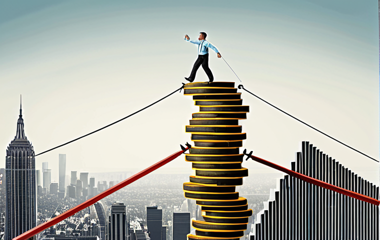 Balancing Act**
A tightrope walker carefully balancing between towering stacks of data charts on one side and vibrant scenes of everyday life on the other, symbolizing the need to balance data analysis with real-world experiences in policymaking. Emphasize the precariousness of the balance.
**