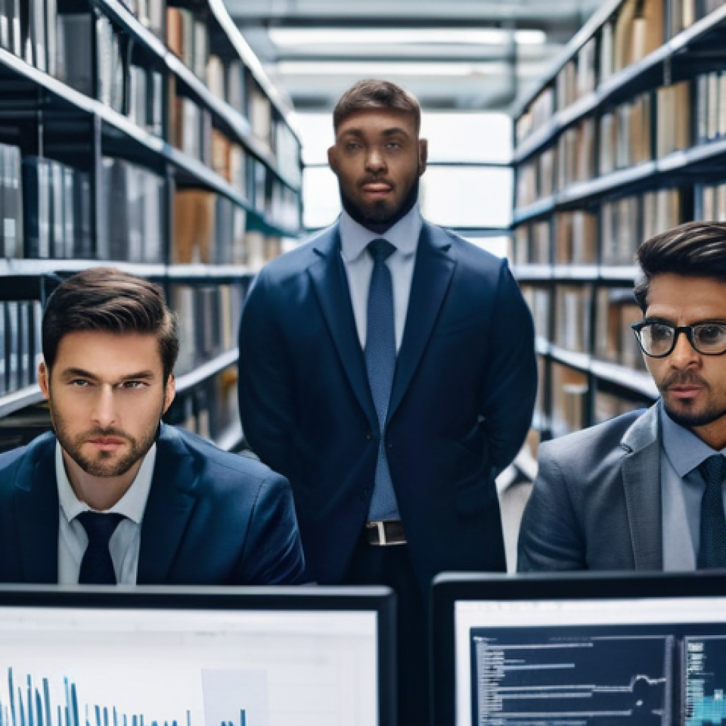 공공부문 규제와 법 - **Prompt:** A bustling, modern office environment seen from a slightly elevated perspective. In the ...