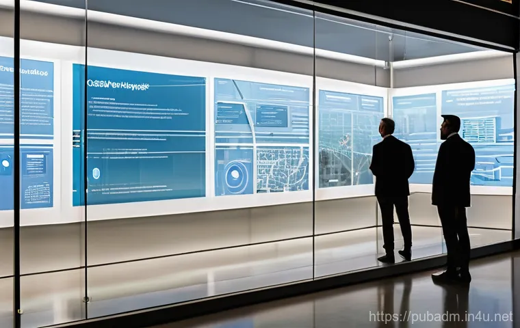 행정조직의 구조와 기능 - **Prompt:** An inspiring scene showcasing the various functions of a modern administrative organizat...