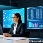 Home 18 공공부문 직무와 경력 개발 - **Image Prompt 1: AI-Powered Fair Recruitment in Public Sector**
A bright, modern office setting...