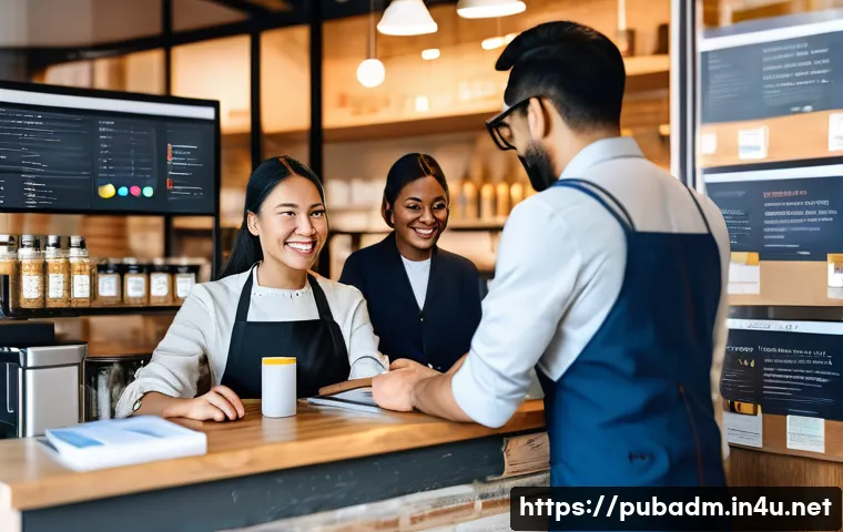 정부의 경제 정책과 효율성 - **Prompt:** A dynamic image depicting a bustling urban scene where a transparent digital overlay sho...